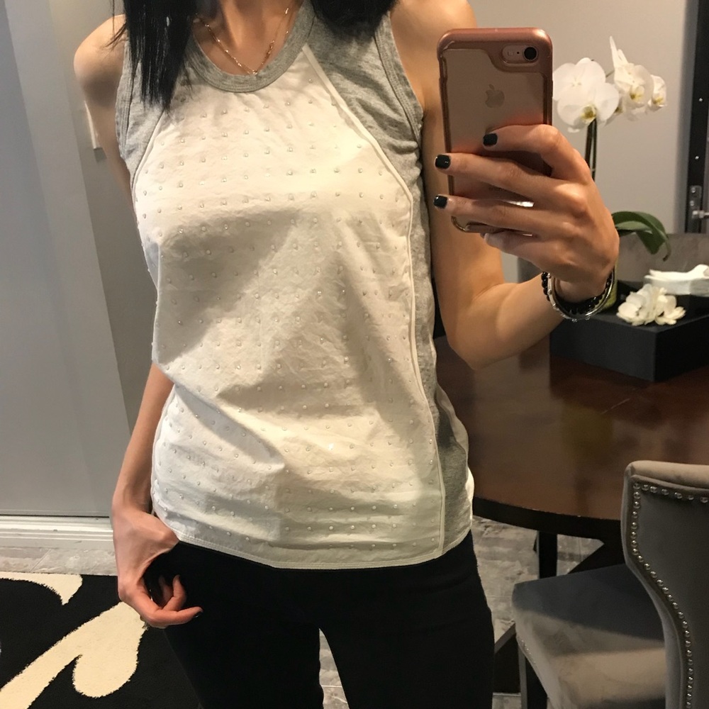 J crew rhinestone tank top